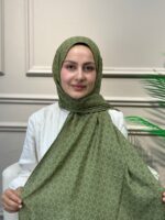 T Desen Şal (yeşil)