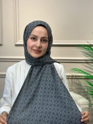 T Desen Şal (Füme)