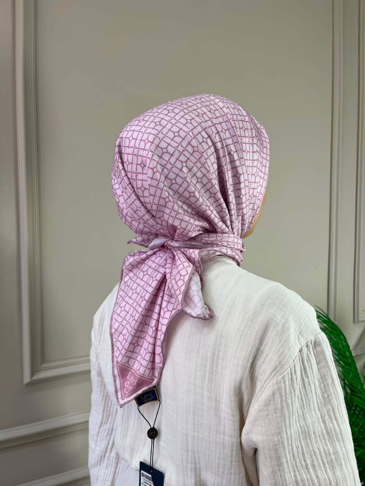 adsiz-tasarim-6-9 Levidor Twil Eşarp (Pembe) - Görsel 1