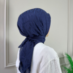 Halka Desen Eşarp (Lacivert)