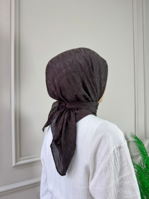 Halka Desen Eşarp (Acı Kahve)