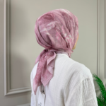 Soft Çiçek Desen Eşarp (Pembe)