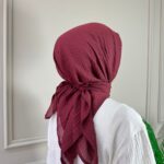 Müslin Eşarp (Bordo)
