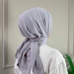 Müslin Eşarp (Gri)