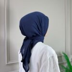Müslin Eşarp (Lacivert)