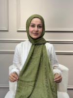 Leopar Desen Şal (Yeşil)