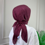 Bambi Desen Eşarp (Bordo)