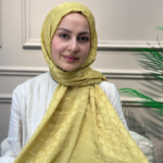 Zincir Oval Desen Şal (Altın Gold)