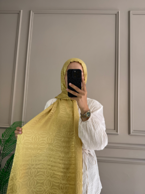 Halka Desen Şal (Altın Gold)