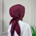 Halka Desen Eşarp (Bordo)