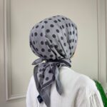 Puantiye Desen Eşarp (Gri)