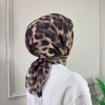 Leopar Desen Eşarp